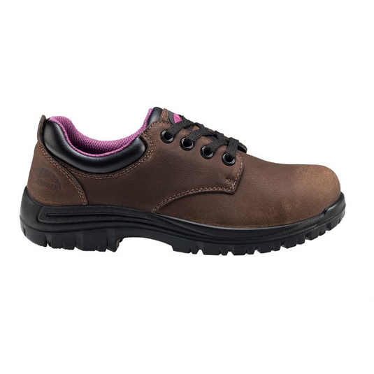 Avenger Work Boots Avenger Work Boots - Foreman Series - Women's Low Top Shoes - Composite Toe - IC|EH|SR - Brown/Black - Size: 5'5W