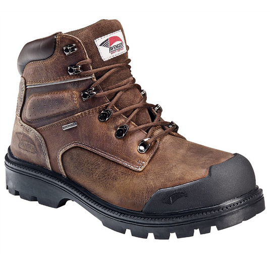 Avenger Work Boots Dozer Series - Men's Boots - Steel Toe - IC|EH|SR|PR - Brown/Black - Size: 10.5W