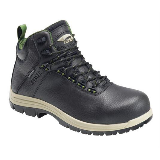 Avenger Breaker Series - Men's High-Top Boots - Composite Toe - IC|EH|SR|PR - Black/Tan/Green - Size: 8W