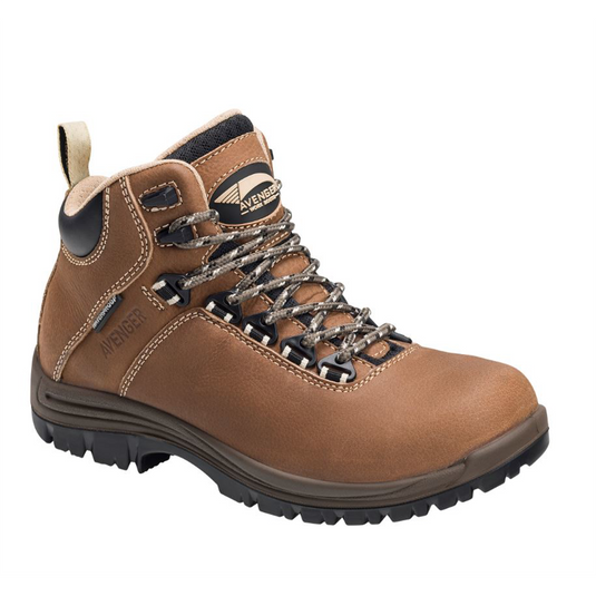 Avenger Breaker Series - Women's High-Top Boots - Composite Toe - IC|EH|SR|PR - Tan/Black - Size: 7W