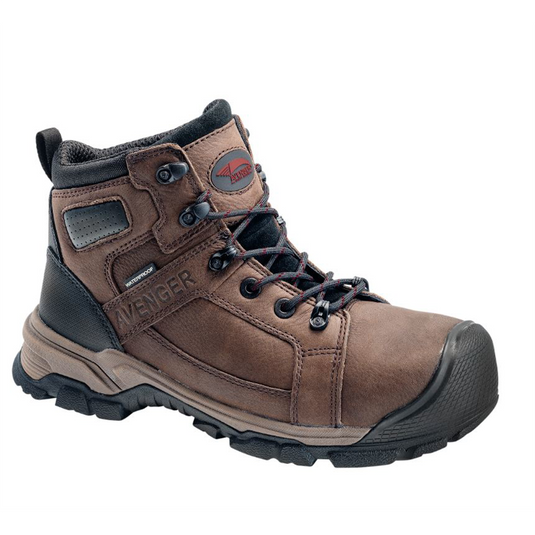 Avenger Ripsaw Series - Men's High-Top Boots - Aluminum Toe - IC|EH|SR|PR - Brown/Black - Size: 10.5M
