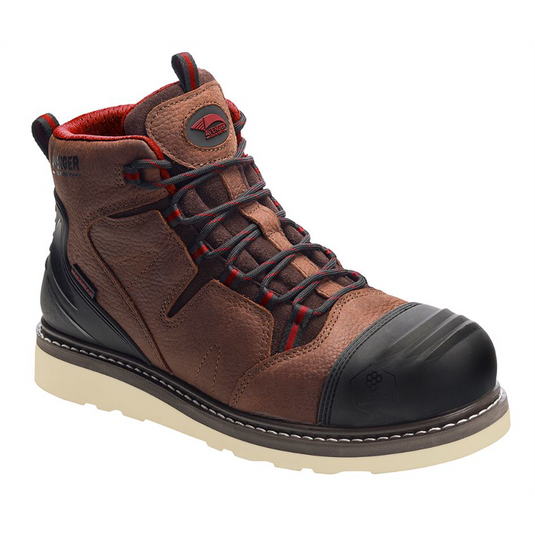 Avenger Wedge Series - Men's Boots - Carbon Nano-Fiber Toe - IC|EH|SR - Brown/Black/Tan - Size: 8.5M