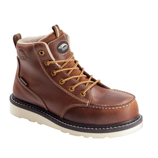 Avenger Work Boots Wedge Series - Women's Boots - Carbon Nano-Fiber Toe - IC|EH|SR - Tobacco/Tan - Size: 8.5W