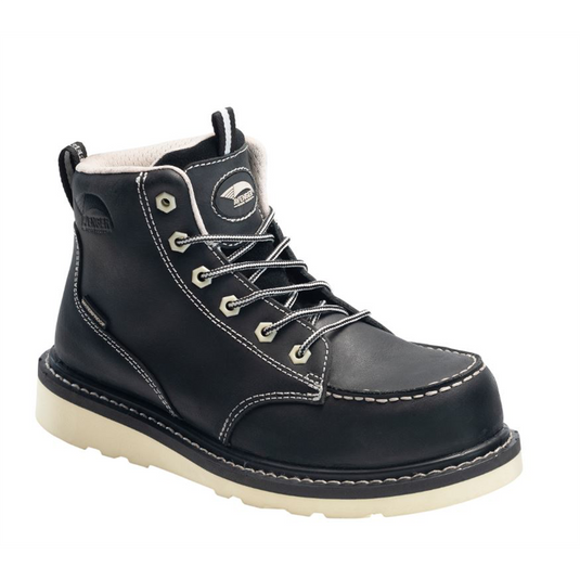 Avenger Work Boots Wedge Series - Women's Boots - Carbon Nano-Fiber Toe - IC|EH|SR - Black/Tan - Size: 8.5W