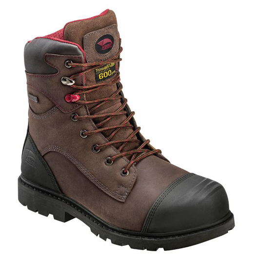 Avenger Hammer 600G Series - Men's 8&rdquo; Boots - Carbon Nano-Fiber Toe - IC|EH|SR|PR - Brown/Black - Size: 11.5W
