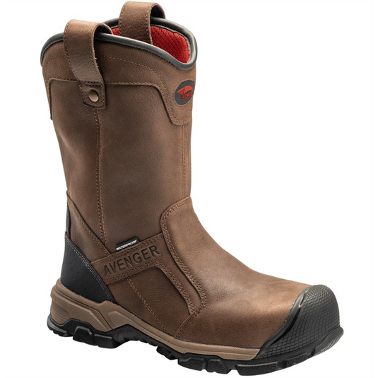 Avenger Ripsaw Wellington Series - Men's Boots - Aluminum Toe - IC|EH|SR|PR - Brown/Black - Size: 15M