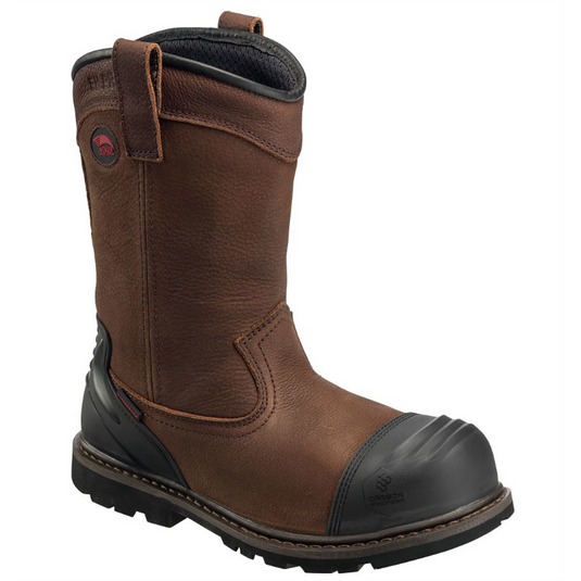 Avenger Work Boots Avenger Work Boots - Hammer Wellington Series - Men's Boots - Carbon Nano-Fiber Toe - IC|EH|SR|PR - Brown/Black - Size: 6M