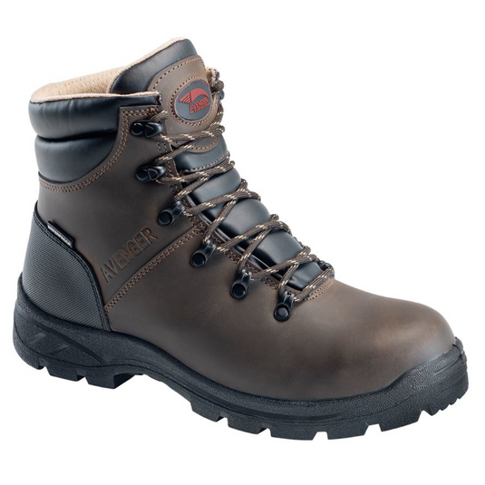 Avenger Work Boots Avenger Work Boots - Builder Series - Men's Boots - Soft Toe - EH|SR - Brown/Black - Size: 16W