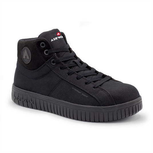 AIRWALK DEUCE Mid - Men's Mid Top Shoe - CT|EH|SR - Black/Black - Size: 8.5 - 4E - (Ultra Wide)