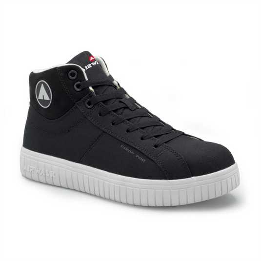 Airwalk AIRWALK - DEUCE MID Series - Men's Mid Top Shoe - CT|EH|SR - Black/White - Size: 7M