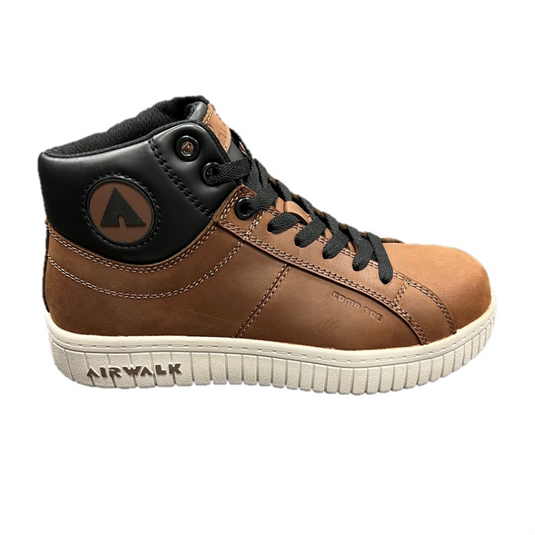 Airwalk AIRWALK - SD10 DEUCE MID Series - Men's Mid Top Shoe - SD10|CT|SR - Brown/Black/Gray - Size: 13W