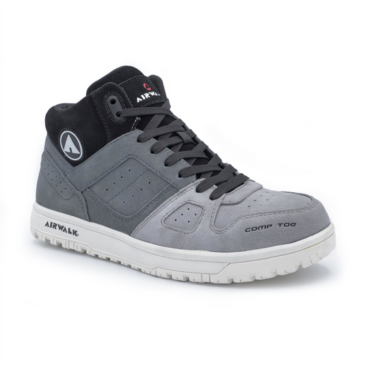 Airwalk AIRWALK - MONGO MID Series - Men's Mid Top Shoe - CT|EH|SR - Gray/White - Size: 10.5W