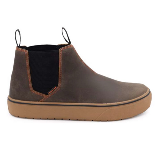 Airwalk AIRWALK - VENICE - Men's Leather Chelsea Slip On - CT|EH|SF|SR - Buffalo Crazy Horse / Gum - Size: 9 - 2E - (Extra Wide)