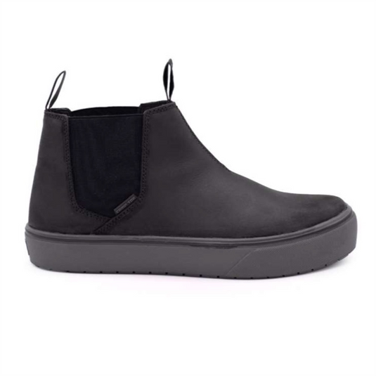 Airwalk AIRWALK - VENICE - Men's Leather Chelsea Slip On - CT|EH|SF|SR - Black / Forged Iron - Size: 8.5 - D - (Regular)