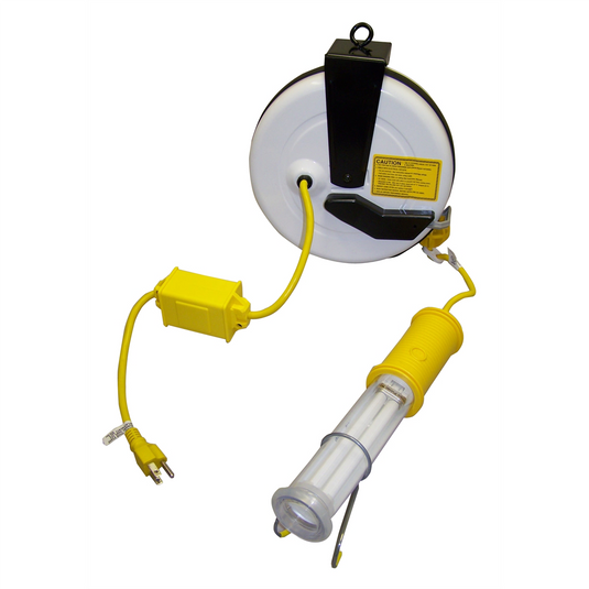 General Manufacturing STUBBY II W/O ENDLIGHT 1000 LUMENS ON 40' AUTO REEL; 18/2 SJTOWA YLW FIX