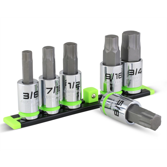 Grip Edge Tools 6-PC 1/2"" Drive SAE RPT Hex bit socket set