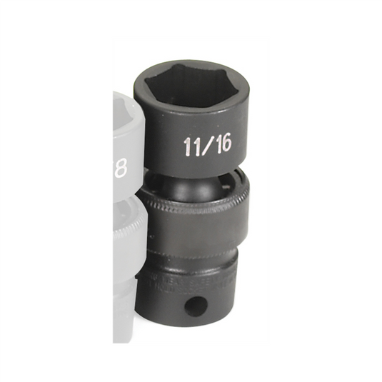 Grey Pneumatic SOC 11/16 3/8D IMP UNIV 6PT