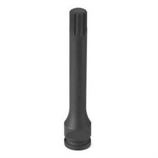 Grey Pneumatic 3/8"" Drive x M12 Tamper Proof Triple Sq. 4"" Length