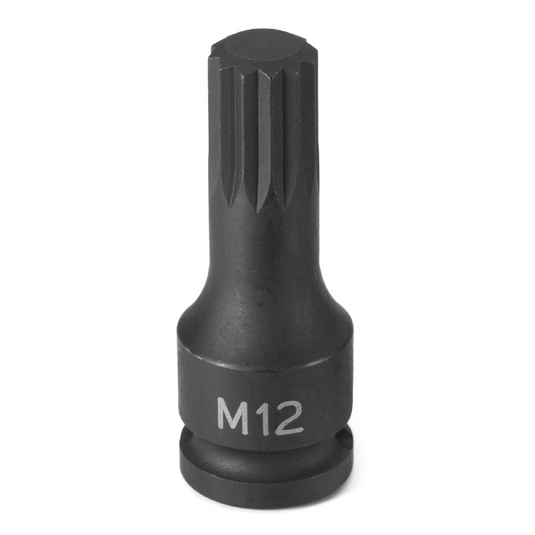 Grey Pneumatic SOC M12 3/8D IMP TRPLE SQ MALE BLK