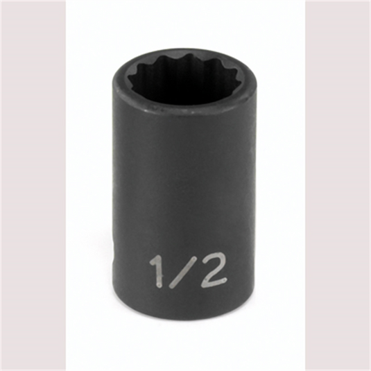Grey Pneumatic SOC 1/2 3/8D IMP 12PT BLK