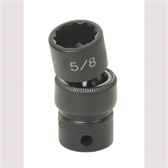 Grey Pneumatic SOC 5/8 3/8D IMP UNIV 12PT BLK