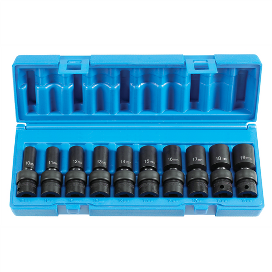 Grey Pneumatic 3/8"" Dr. 10 Pc. Semi Deep Metric Universal Set