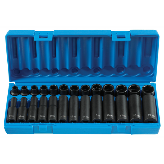 Grey Pneumatic 3/8""Dr 26pc Std & Deep Metric Master Set