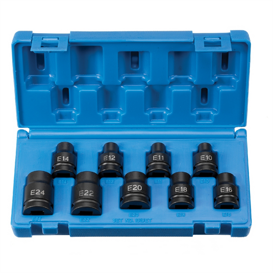 Grey Pneumatic 1/2"" DR 9PC EXTERNAL TORQ SET