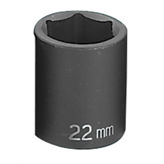 Grey Pneumatic SOC 22MM 1/2D IMP 6PT