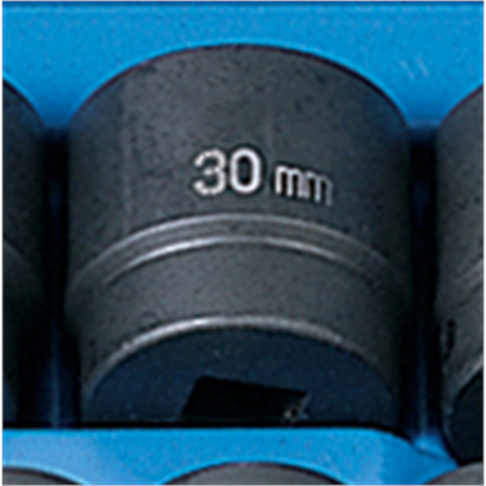 Grey Pneumatic SOC 30MM 1/2D IMP 6PT
