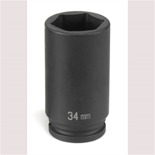 Grey Pneumatic 1/2"" Drive x 34mm Deep Spindle Nut