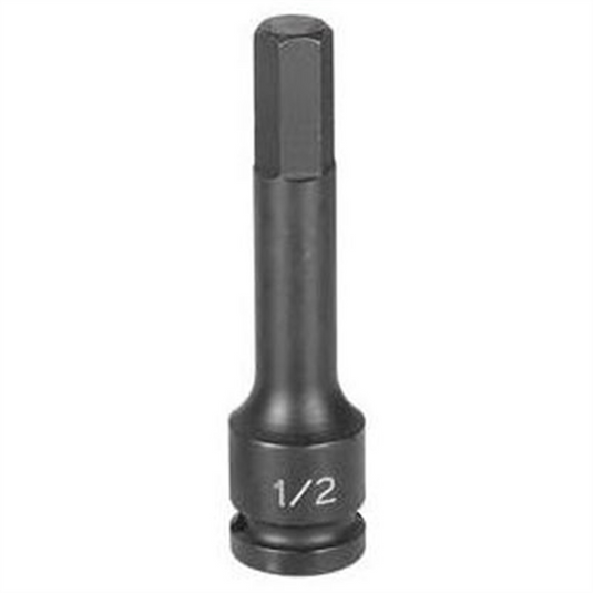 Grey Pneumatic 1/2"" Drive x 1/4"" Hex Driver 4"" Length (100mm)