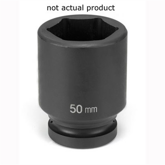 Grey Pneumatic SOC 25MM 1""D IMP 6PT DP BLK