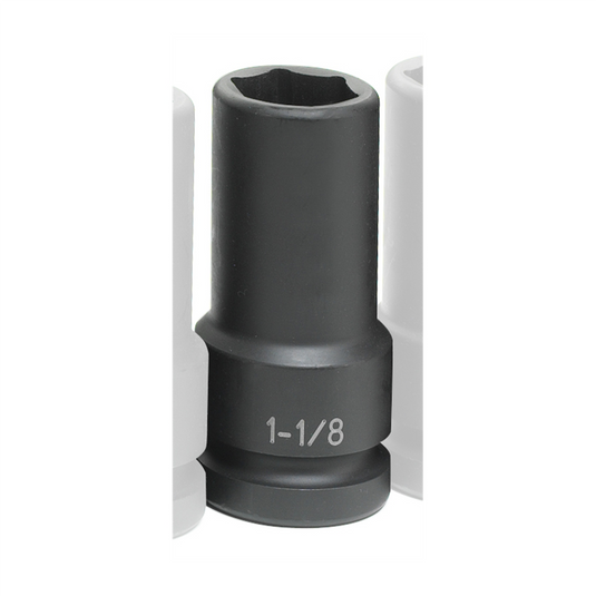 Grey Pneumatic SOC 1-1/8 1""D IMP 6PT XDP TW BLK