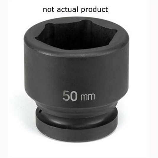 Grey Pneumatic SOC 43MM 1""D IMP 6PT BLK