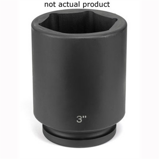 Grey Pneumatic SOC 1-15/16 1""D IMP 6PT DP BLK