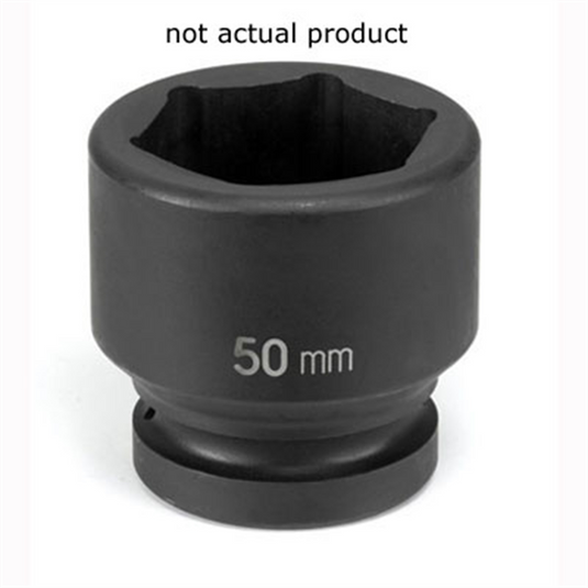 Grey Pneumatic SOC 65MM 1""D IMP 6PT BLK