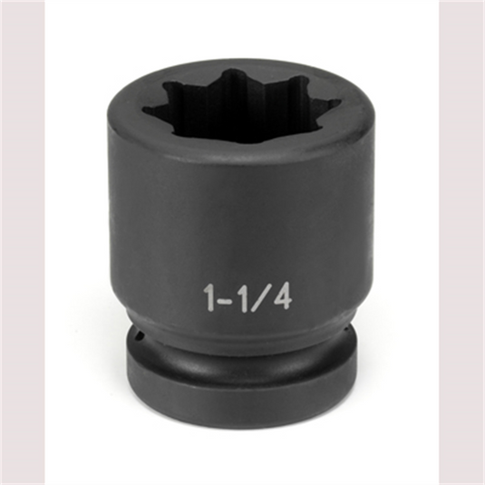 Grey Pneumatic SOC 1-1/4 1""D IMP 8PT BLK