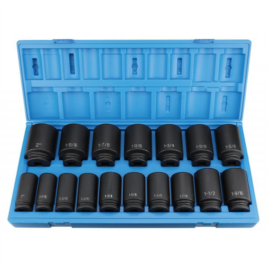 Grey Pneumatic 3/4"" Drive Deep Length Impact Set