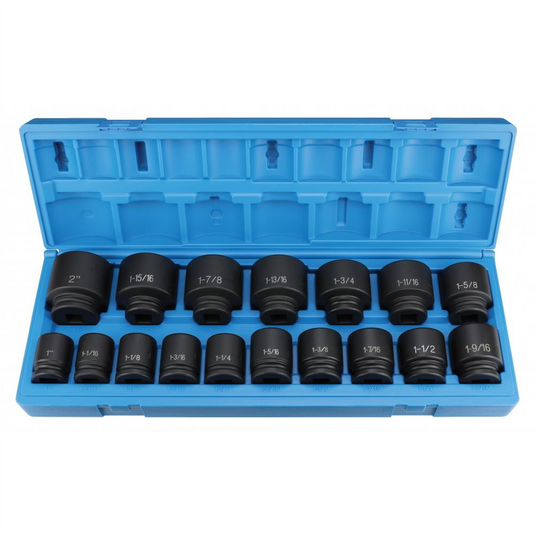 Grey Pneumatic 3/4"" Drive Standard Length Impact Set