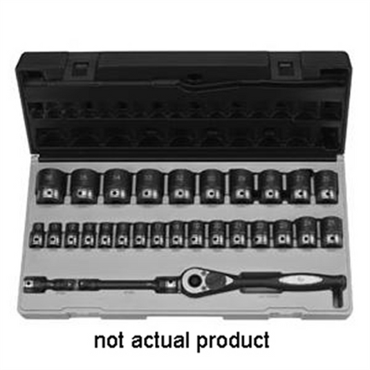 Grey Pneumatic 1/2"" Drive x 35mm Standard Duo-Socket - 6 Point