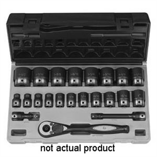 Grey Pneumatic 1/2"" Drive x 1-3/8"" Standard Duo-Socket - 12 Point