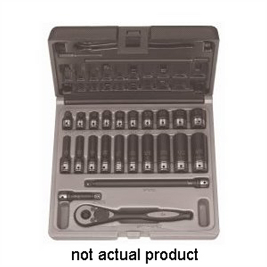Grey Pneumatic 1/4"" Drive x 3/8"" Deep Duo Socket - 6 Point
