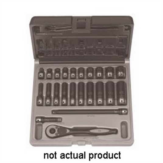 Grey Pneumatic 1/4"" Drive x 1/2"" Standard Duo-Socket - 6 Point