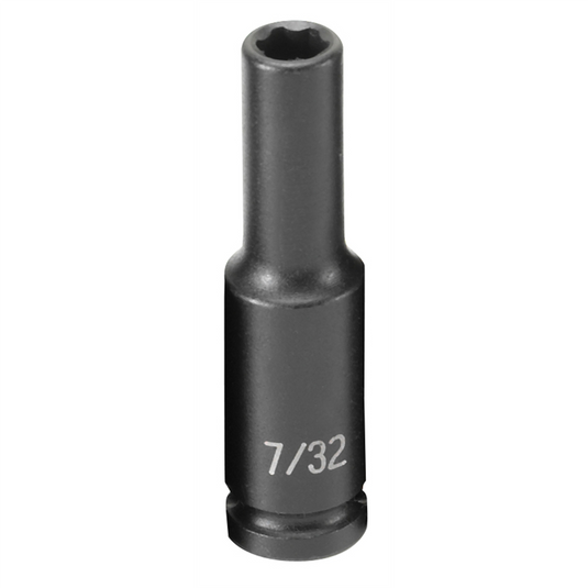 Grey Pneumatic SOC 7/32 1/4D IMP 6PT DP
