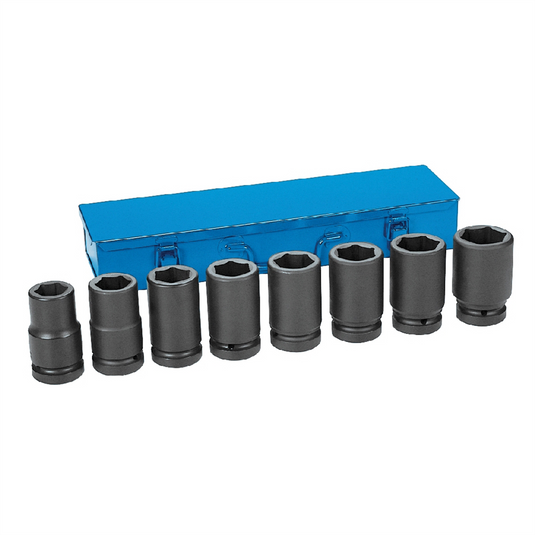 Grey Pneumatic 1"" Drive 8 Piece Deep Metric Set