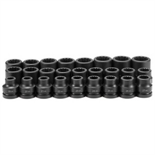 Grey Pneumatic 1DR 26PC METRIC SET 19MM TO 44MM