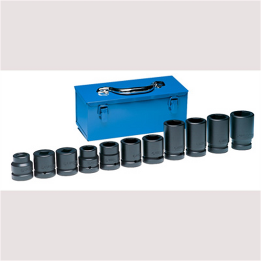 Grey Pneumatic 1"" Drive 11 Piece Metric Truck Set