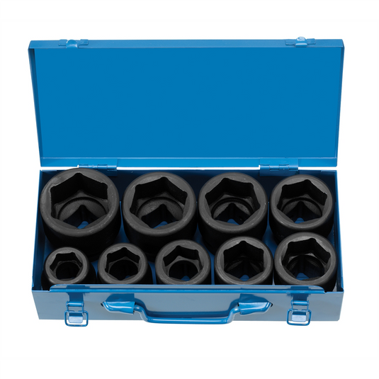 Grey Pneumatic 1"" Drive 9 Piece Standard ""Jumbo"" Set