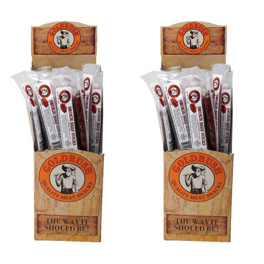 Gold Rush Jerky Spicy 1 oz. Wrapped Beef Sticks - 48 Count (3 lbs.)